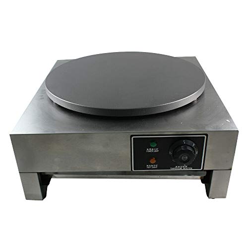 Crepegerät, 40cm platte Elektro 3000 W Crepesmaker mit 50-300°C Temperaturregelung Crepesgerät Crepes Platte Crepiere für Pfannkuchen, Pan Cakes, Omeletts, Palatschinken