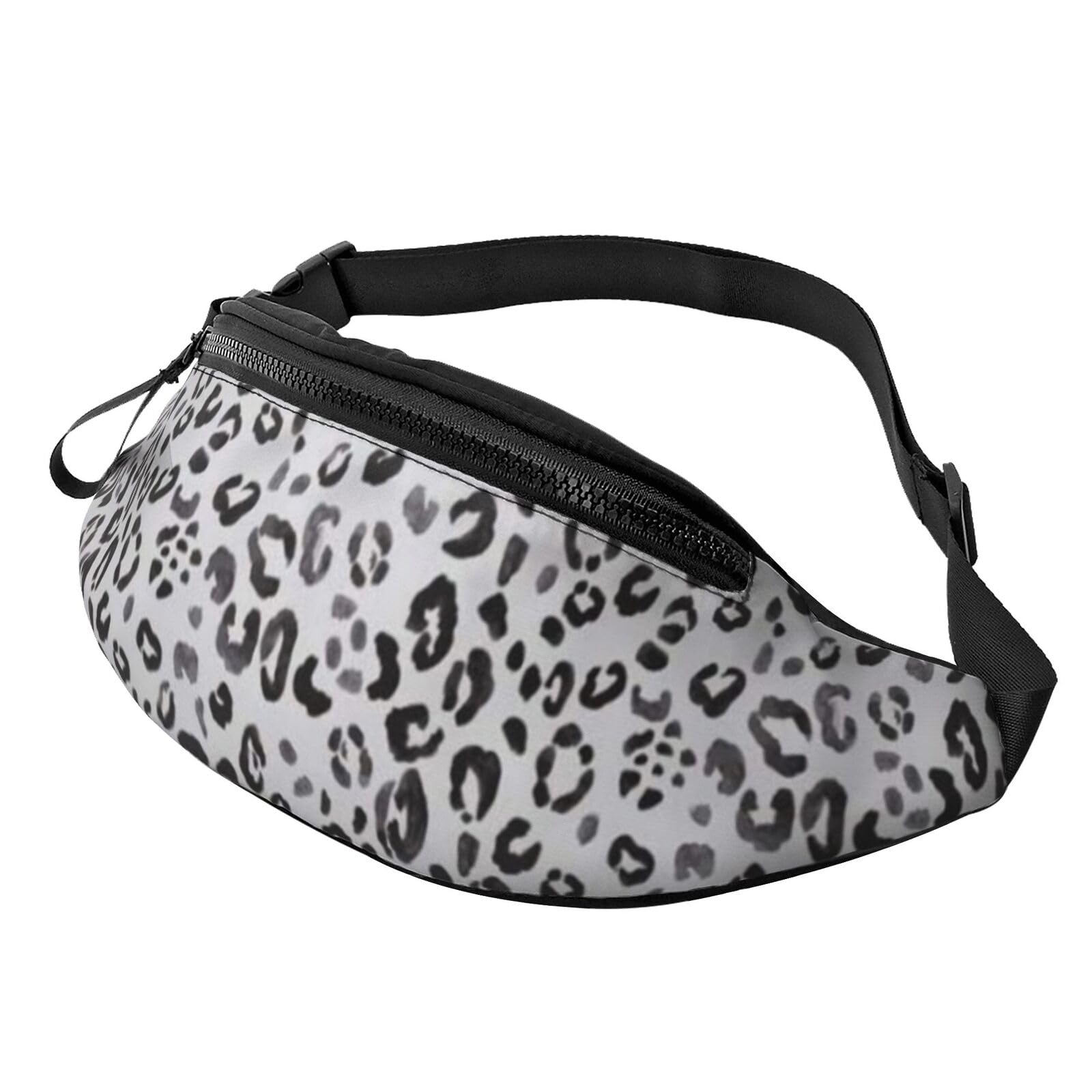 HSJFS Sporttasche mit Weltkarten-Aufdruck, Umhängetasche, lässige Brusttasche, leopardenmuster, Einheitsgröße