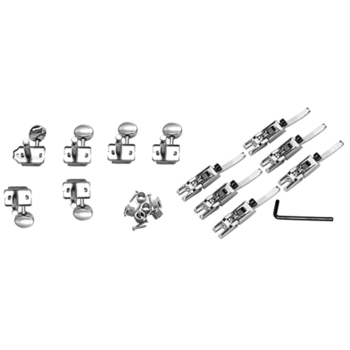 Gitarren Stimmwirbel 1 Set Gitarrenmaschine Köpfe Tuner Sperren String Tuning Key Pegs Tuner Set 1 Set Gitarre Bridge String Sattel