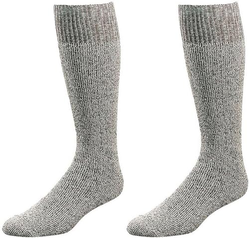 Wowerat Original Bergbau Arbeitssocke „Püttsocken“ – ¾-lang, 5 Paar (Gr.one size, graumeliert)