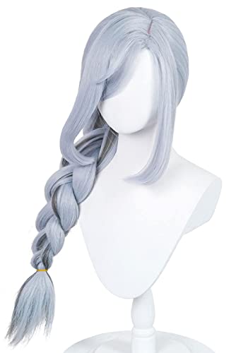 LINLINCD-Wig Anime Cosplay Genshin Shen He Cosplay Perücke Hitzebeständiges Kunsthaar Karneval Halloween Party Requisiten