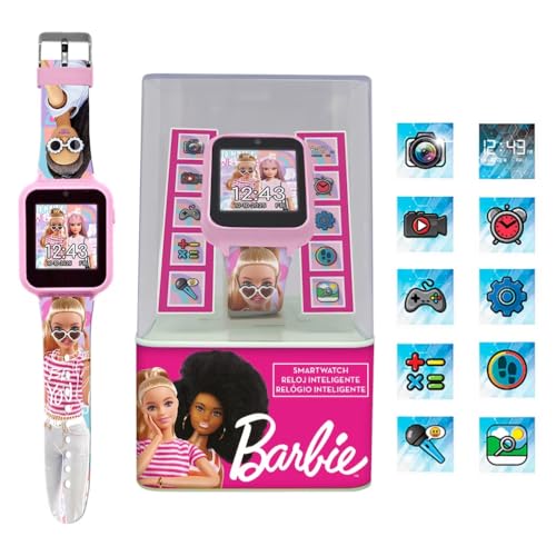 CARTOON Interaktive Armbanduhr für Kinder, multifunktional, wiederaufladbar über USB (B@rbie)