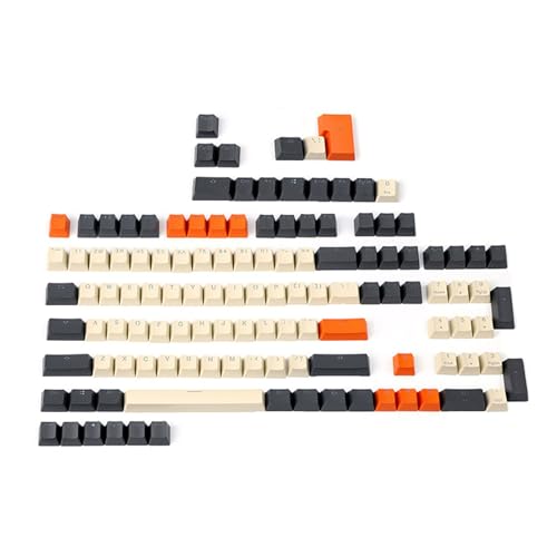 PBT Double Shot 104 Tasten Tastenkappen OEM-Profil Tastenkappen Set für 104 96 84 87 68 61 Schalter Mechanische Tastatur Tastenkappen-Set Tastaturzubehör Tastenkappen für mechanische Tastatur