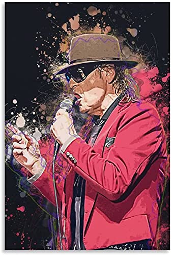 5D Diamant Painting Set FüR Erwachsene Und Kinder Udo Lindenberg Canvas Art Poster DIY Diamond Painting Kristall Strass Diamant Stickerei GemäLde 11.8"x15.7"(30x40cm) Kein Rahmen