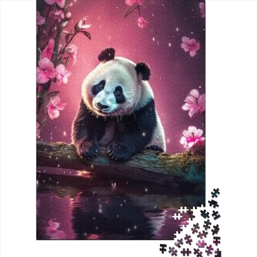 Panda-Puzzle, schwierige und anspruchsvolle Kunst-Puzzles für Erwachsene, 1000 Teile, Puzzle für Erwachsene, Lernspiel, Herausforderungsspielzeug (Größe 75 x 50 cm)