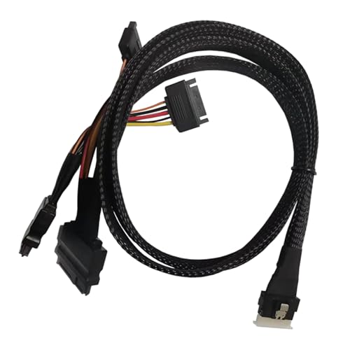 Zkydhbd Flexibles SFF8654(8i) Zu-2SFF-8639-Schnittstellenkabel SFF8654 Zu SFF8639 31 5 Zoll Mit Strom Für Rechenzentren