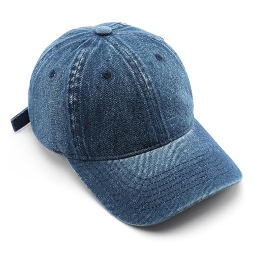 YILILK Bedruckte Baseballmütze Mode Jeans Baseballkappe Unisex-Stil Einfarbig Vintage Baumwolle Männer Mützen Frauen Geschenke für Freizeit im Freien