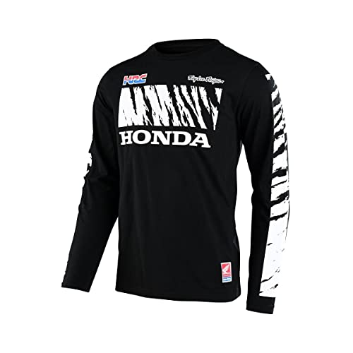 Troy Lee Designs Official Honda CR 250 Long Sleeve T-Shirt Tee. Mens (Black, MD)