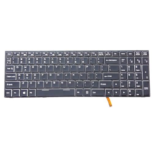 Bydezcon Laptop-Tastatur für Hasee Z7-SP7D1 SP7S1 SP5D1 G7 Z8-SL7S2 KP7S1 KP7S2 P650 Laptop US-Tastatur, bunte Hintergrundbeleuchtung, Ersatz für Laptop-Tastatur-Ersatz