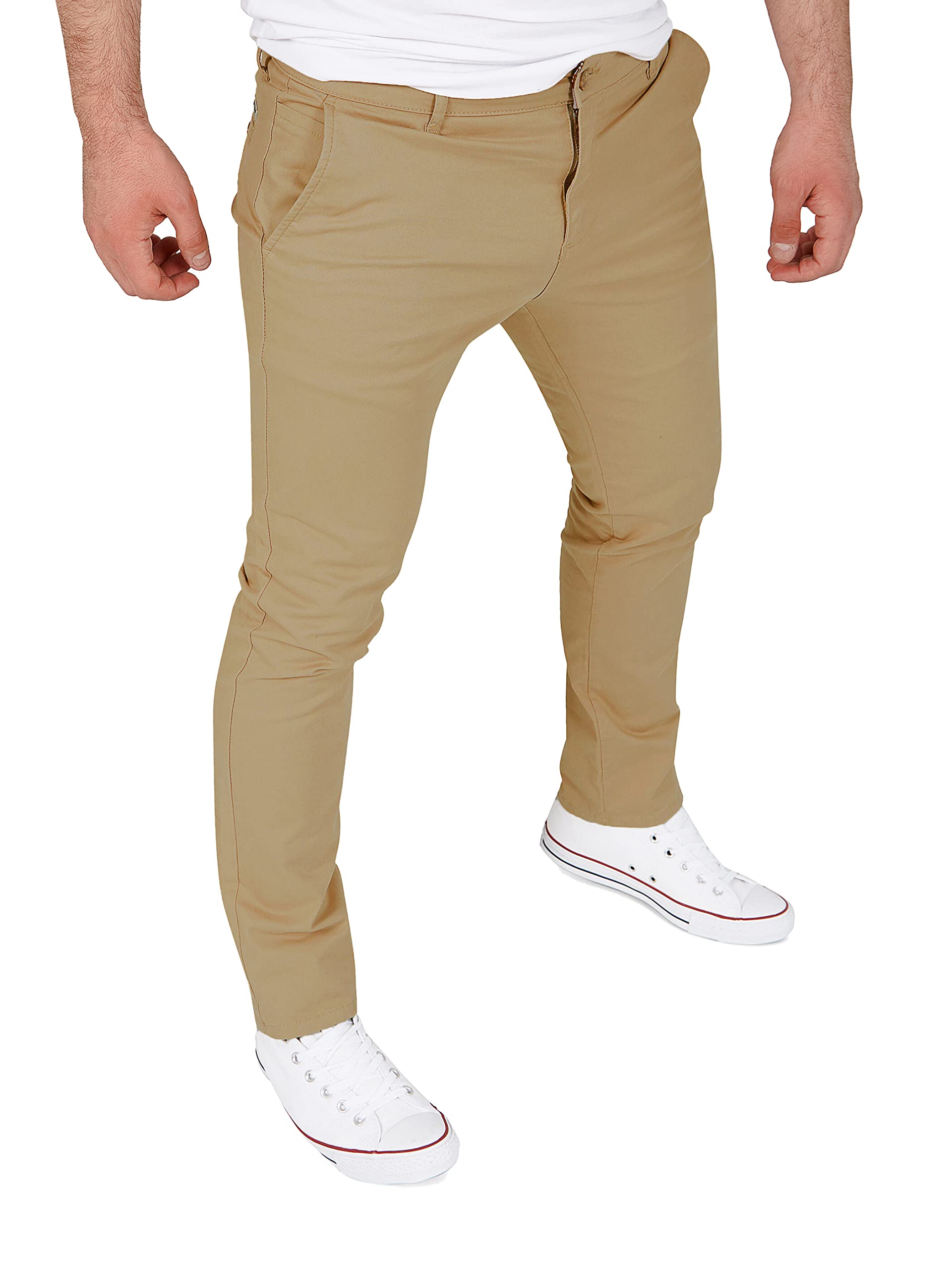 WOTEGA Glenn - Jeans Chino Hose Herren - Business Hose Für Männer - Stretch Chinojeans, Beige (Incense 161010), W31/L34