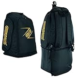 EVO Fitness Sport-Rucksack mit Schuhfach, Nassnetztasche, Reiserucksack für Männer und Frauen, MMA, Boxen, mit Schultergurt, Schwarz , Einheitsgröße,