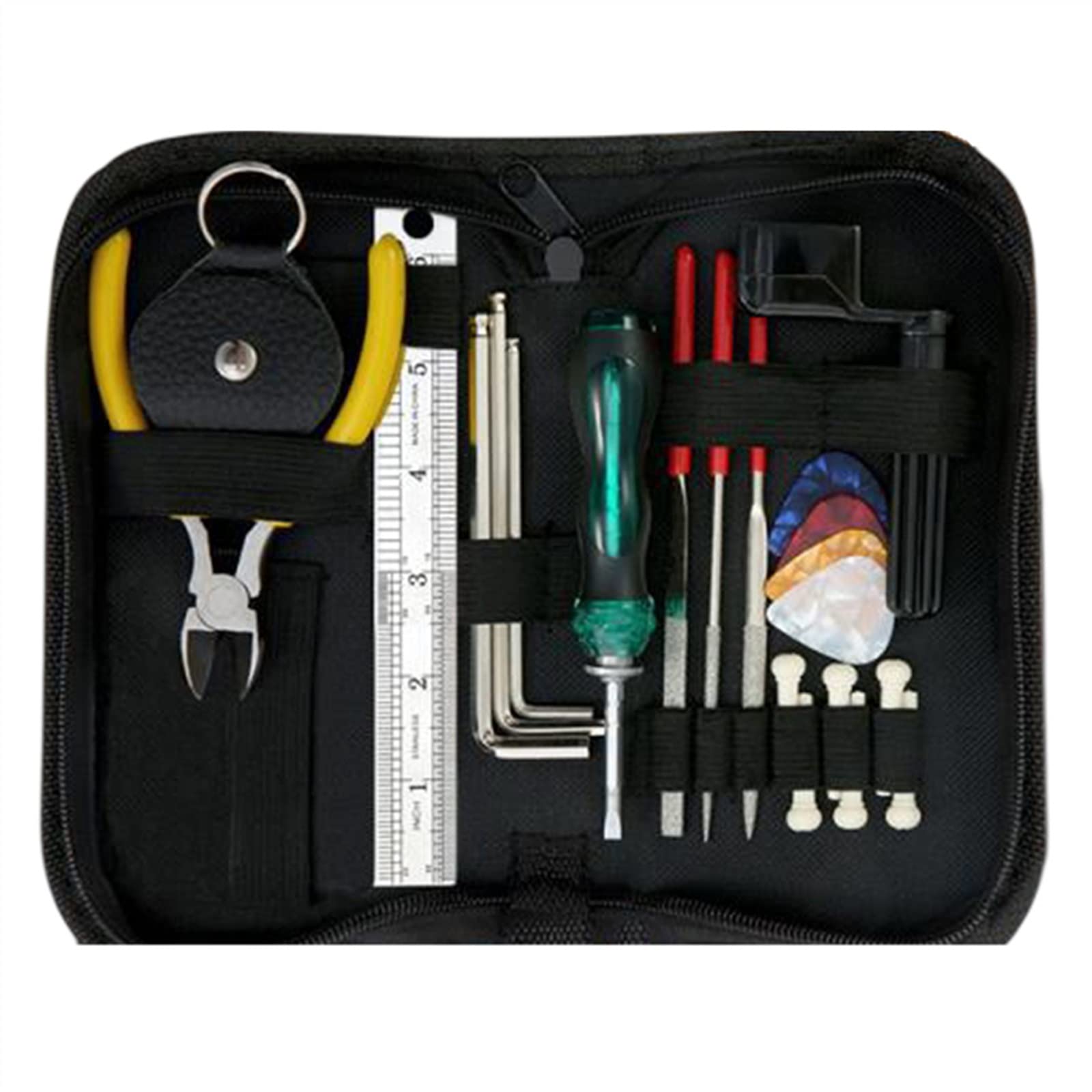 All-in-One-Gitarrenreparatur-Reinigungswerkzeug-Kit Mit Tasche werkzeuge zur reparatur von gitarren