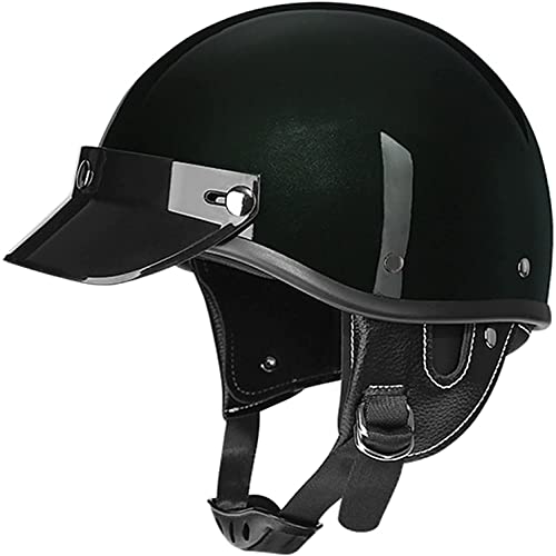 WRMIGN Jethelm, personalisierter Helm, Motorrad-Halbschalenhelm, Männer, Frauen, Erwachsene, Baseball-Cap-Stil, Helm, Cruiser, Chopper, Moped, Scooter, Helme, ECE-Zertifizierung