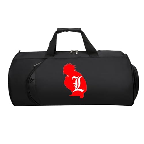 Death No. te Kleine Reisetasche Damen, Faltbare Reisetasche HandgepäCk, Reisetasche Weekendertasche füR Damen Herren Flugzeug(Black 19)