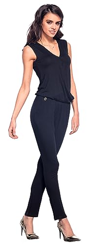 Lemoniade eleganter Jumpsuit in verschiedenen Varianten und Farben, Modell 1 Schwarz, Gr. L (38/40)