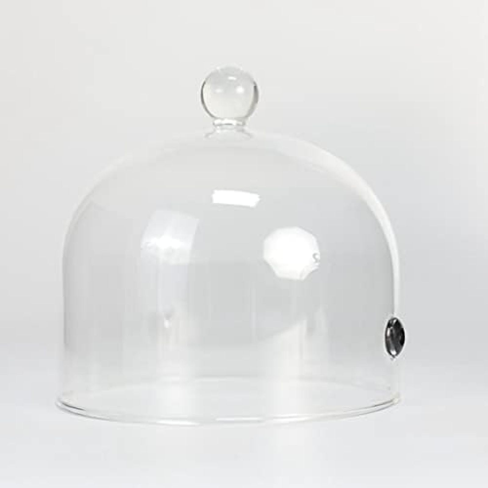 Glas-Cloche-Kuppel für Lebensmittel, Getränke, Glas-Display, Rauchen, Cloche, Cocktails, Rauch-Ei, Zubehör, 19 x 18 cm