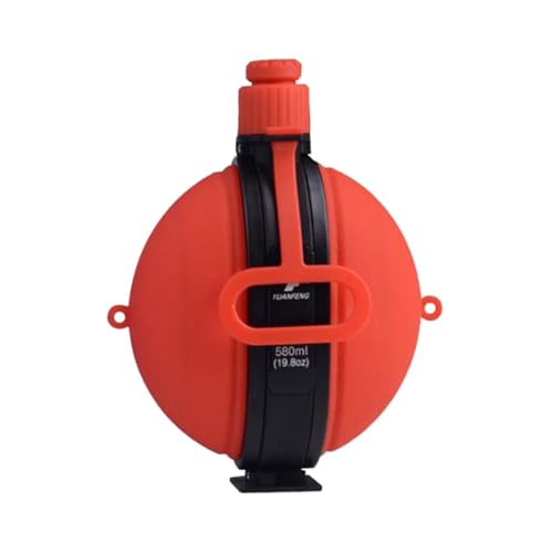 bnsggl 580 Zusammenklappbare Wasserflasche Für Fitnessstudio Trinkwasserflasche Mit D Haken Auslaufsicher Wiederverwendbare Tasche Faltbare Wasserflaschen