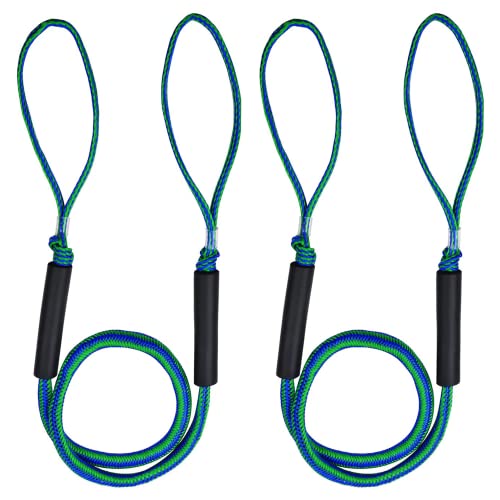 Bungee Seil Tauwerk für Boote, 2PACK Stretchable Bungee Festmacher Leine Boote Ankerleine Rope 4FT/ 5FT/ 6FT