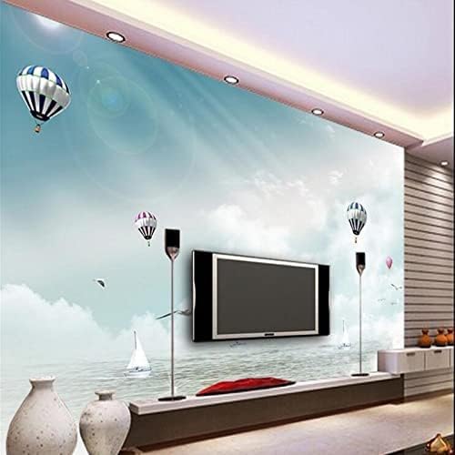 XLMING Seesegeln Heißluftballon Möwe Szenerie 3D Tapete Home Dekoration Wohnzimmer Sofa Schlafzimmer Tv Hintergrund Wand-400cm×280cm