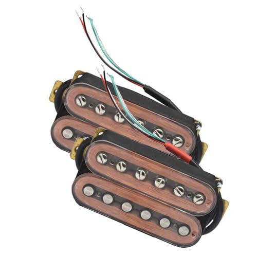 Transparenter Humbucker-Tonabnehmer für E-Gitarre, Spulenaufteilung, 4-Leiter-Kabel Single-Coil-Tonabnehmer (Color : One set)