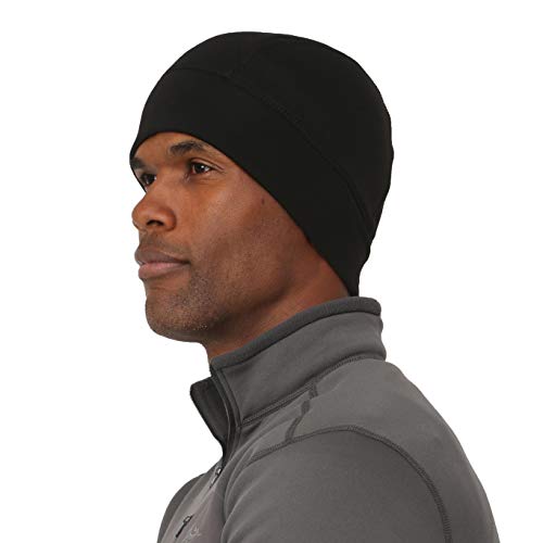 TrailHeads Herren Power Cap 4-Wege Stretch Skull Cap Schwarz