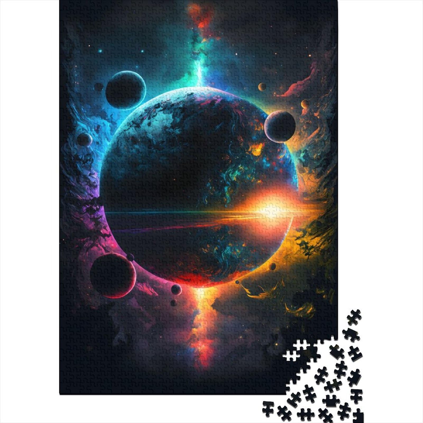 Buntes Galaxy-Puzzle, Puzzle für Erwachsene und Teenager, 500 Teile, Puzzle für Erwachsene und Teenager, nachhaltiges Puzzle für Erwachsene (Größe: 52 x 38 cm)