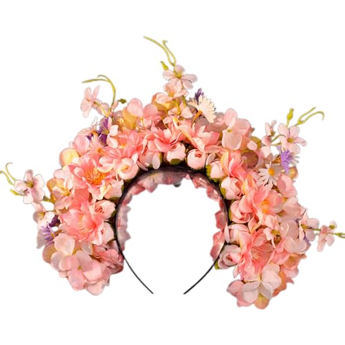 PTILSERY Vielseitiges, doppelseitiges Blumen-Haar-Accessoire, elegante Blumen-Haarnadel, Schmuck, Blumen-Haarband für Hochzeiten, wie beschrieben