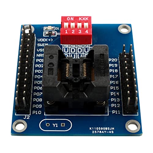 Aurgiarme STM8S 8L TSSOP20 Programmiersitz Brennhalter Brennprogrammsockel Adapter Entwicklungsplatine Zubehör Brennhalter Programmiersitz Brennhalter Brennprogrammsockel