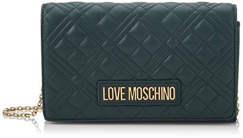 Love Moschino Damen Borsa Quilted Pu Bottiglia Umhngetasche, grün