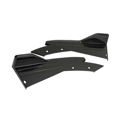 Frontspoiler Lippe Für Kia Für Forte Für Stinger Für Optima 2010-2022 Auto Heckspoiler Frontspoilerlippe Splitter Diffusor Body Kit Seitenschwellerschutz Frontstoßstange Spoiler(Schwarz)