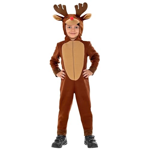 "REINDEER" (hooded jumpsuit) - (104 cm / 2-3 Years)