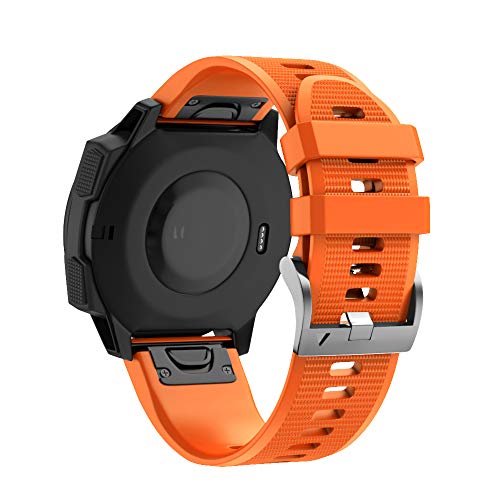 BANDKIT Smartwatch-Silikon-Armbänder für Garmin Fenix 7X 7 6X 6 5X 5 3HR Descent G1 COROS VERTIX 2 Schnellverschluss Easyfit Band Band, For Fenix 5 Plus 6 Pro, Achat