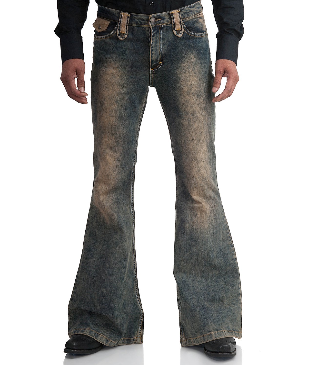 Comycom Dirty Denim Stretch Jeans Schlaghose Star Rebel 36/32