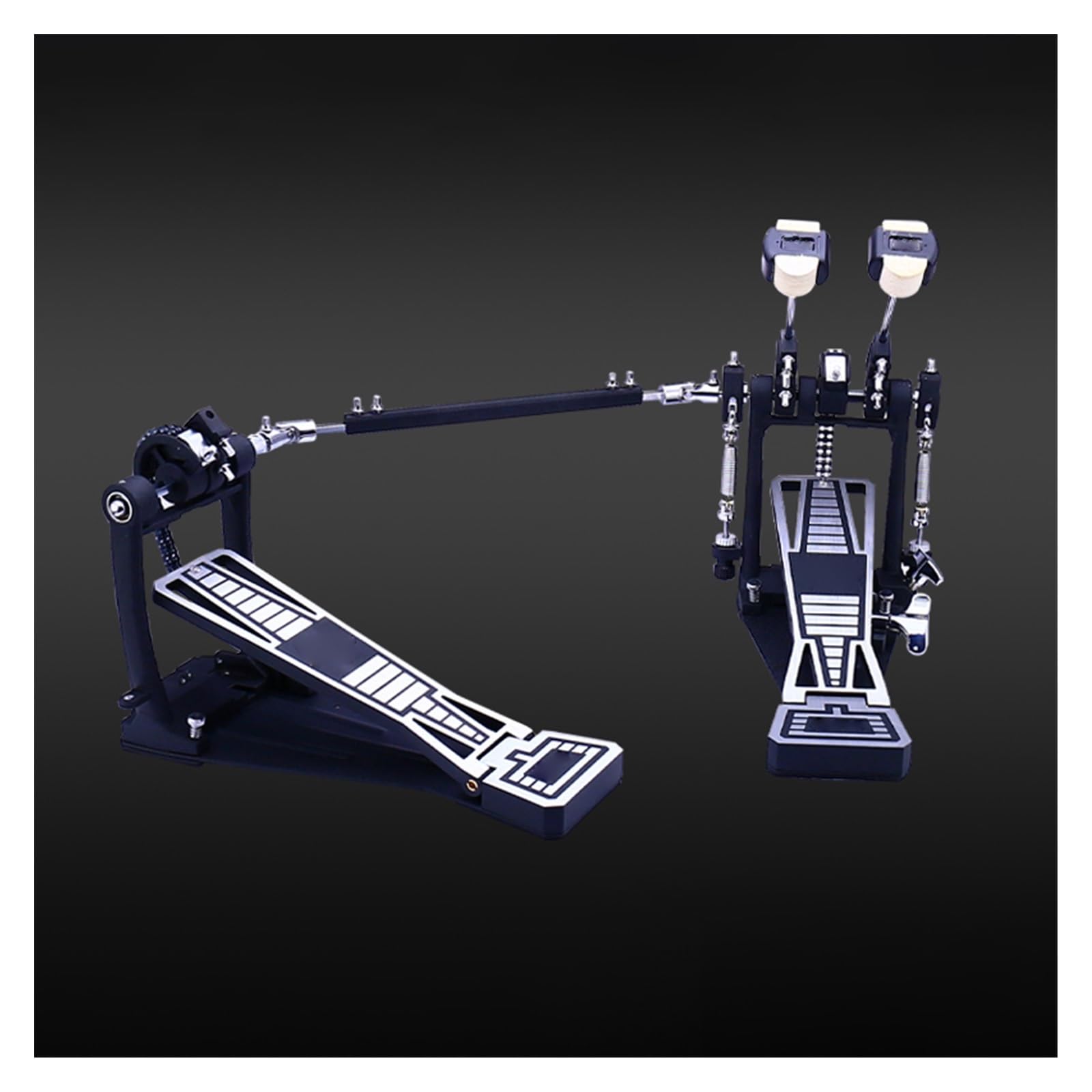 Drum Jazz Drum Double Step Hammerpedal Double Chain Step Hammer Verdickter Trommelstock Aus Legierung Bass drum-Pedal für Anfänger