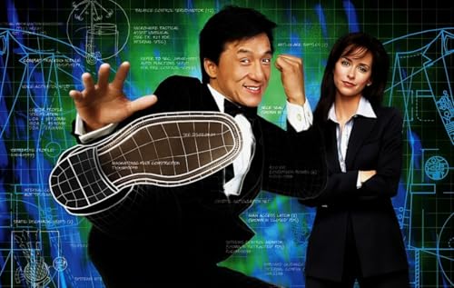 HfmQuisutron Puzzle 1000 Teile Aus Holz Jackie Chan Action Comedy Film Poster Für Erwachsene Spiele Lernspielzeug Qp106Za