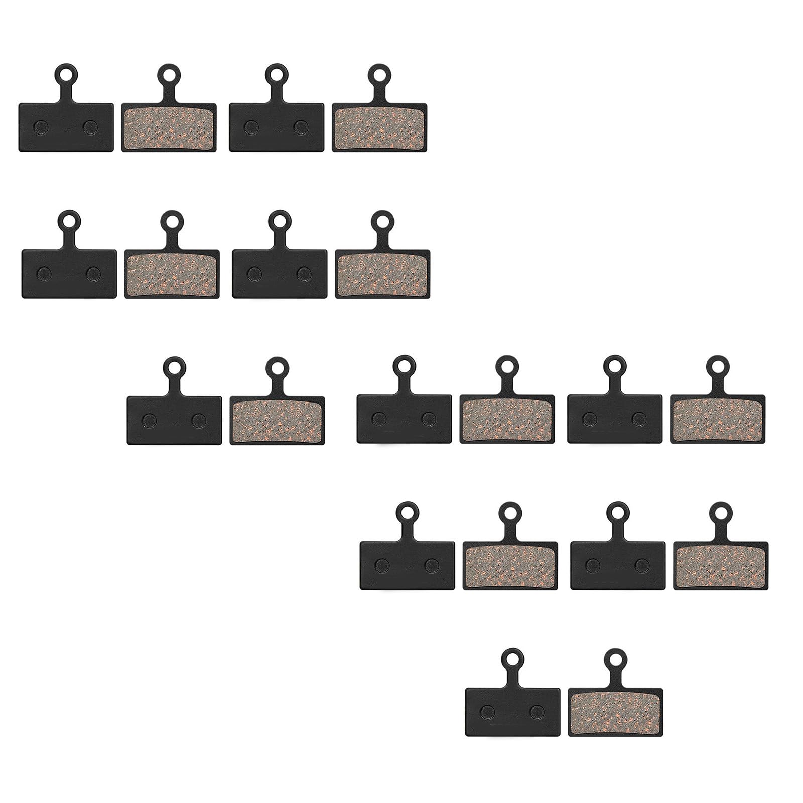Uitndvyte 10 Paar Halbmetallische Fahrräder Scheibenbremsbeläge Universelle Mountainbikes Bremsbeläge Fahrradzubehör Sanftes Bremsen