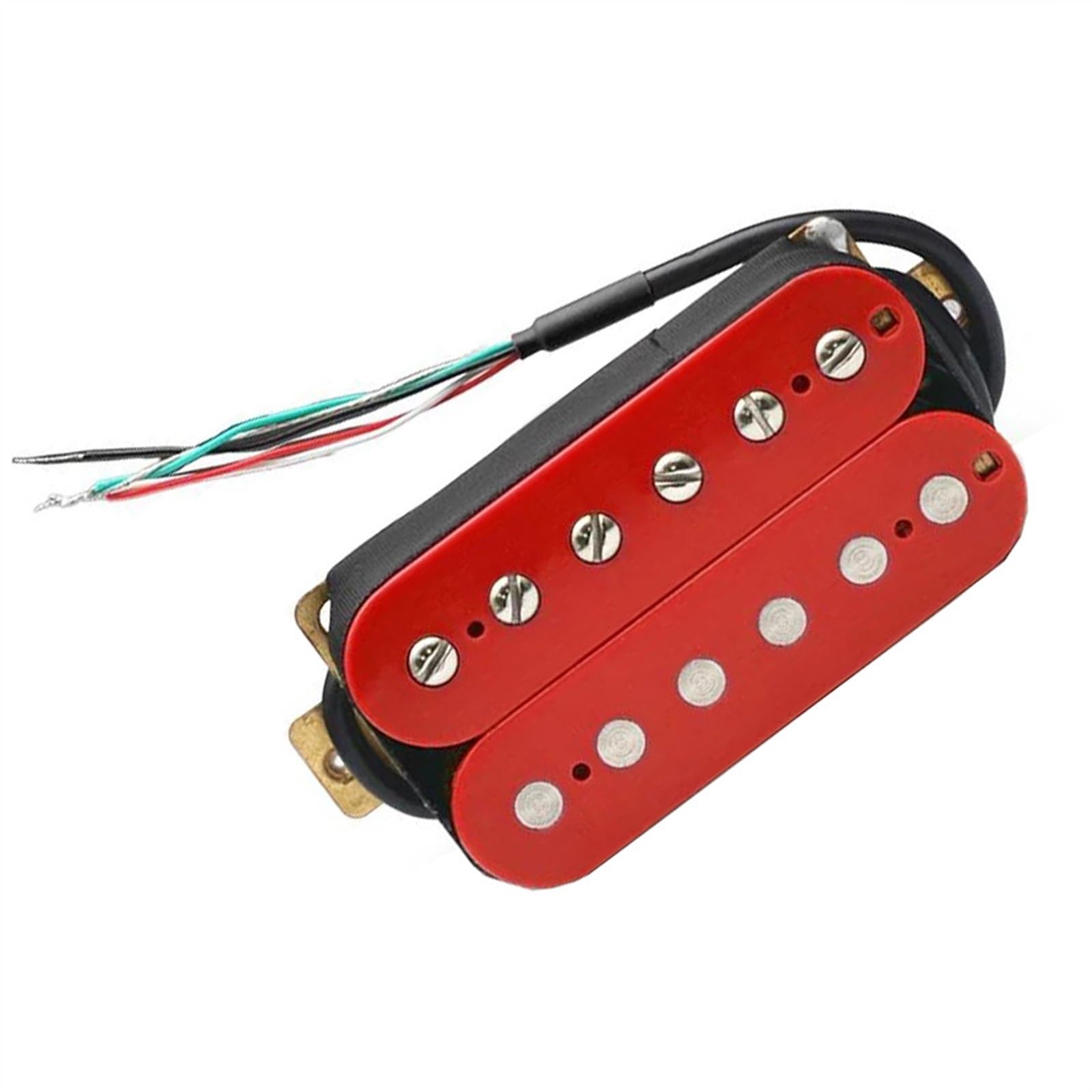 Rote E-Gitarre Humbucker Bridge Pickup Kunststoffspule verstellbare Schraube Gitarrenteile Single-Coil-Tonabnehmer