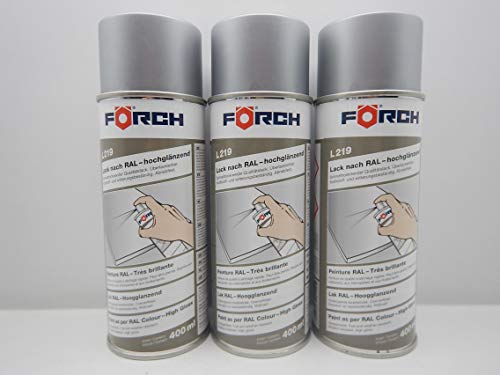 Förch WEIßALUMINIUM RAL 9006 Lack DOSE LACKSPRAY Spray SPRAYDOSE 400ML (3)