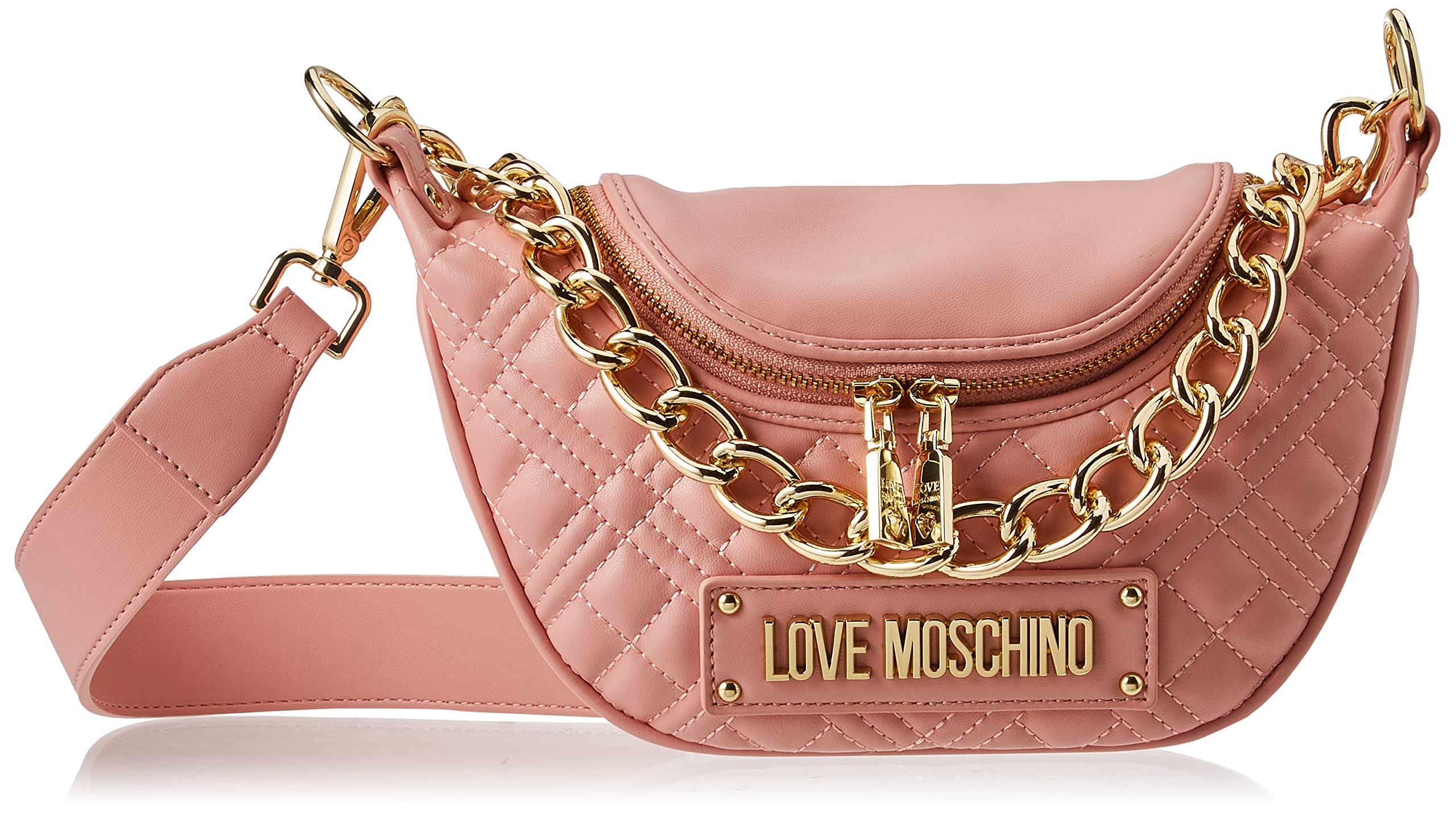 Love Moschino Damen Schultertasche, Rosa