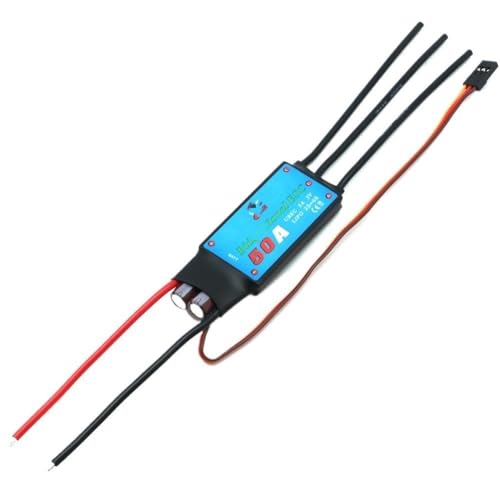 LSFWJP for ZMR for Bidirektionale 12A/20A/30A/40A/50A/60A/80A for Bidirektionale Bürstenlosen ESC for Fernbedienung Auto Pneumatische Unterwasser Propeller (Color : 50A (2-6S))