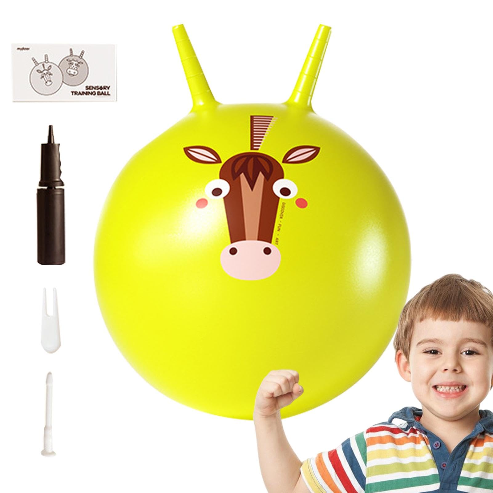 Takluu Hopper-Hüpfball, Hopper-Bälle für Kinder - Hop Ball Känguruhüpfer für Kinder - Sensorisches Training, 40 cm Durchmesser, Wabenballwand für Kinder, Kindergarten, und Mädchen