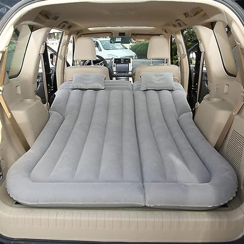 BDWXJP Auto Matratze Luftmatratze für VW PHIDEON 2012-2023, Auto Luftmatratzen Dickere Luftbett Matratzen - Beflockte + PVC - Für Reisen Camping Outdoor Aktivitäten,A/GRAY