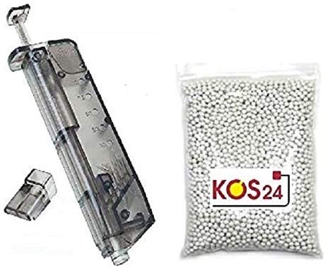 KOSxBO® 5000 Softair BBS 0.20g Premium BB Kugeln 6mm Airsoft inklusive Speedloader