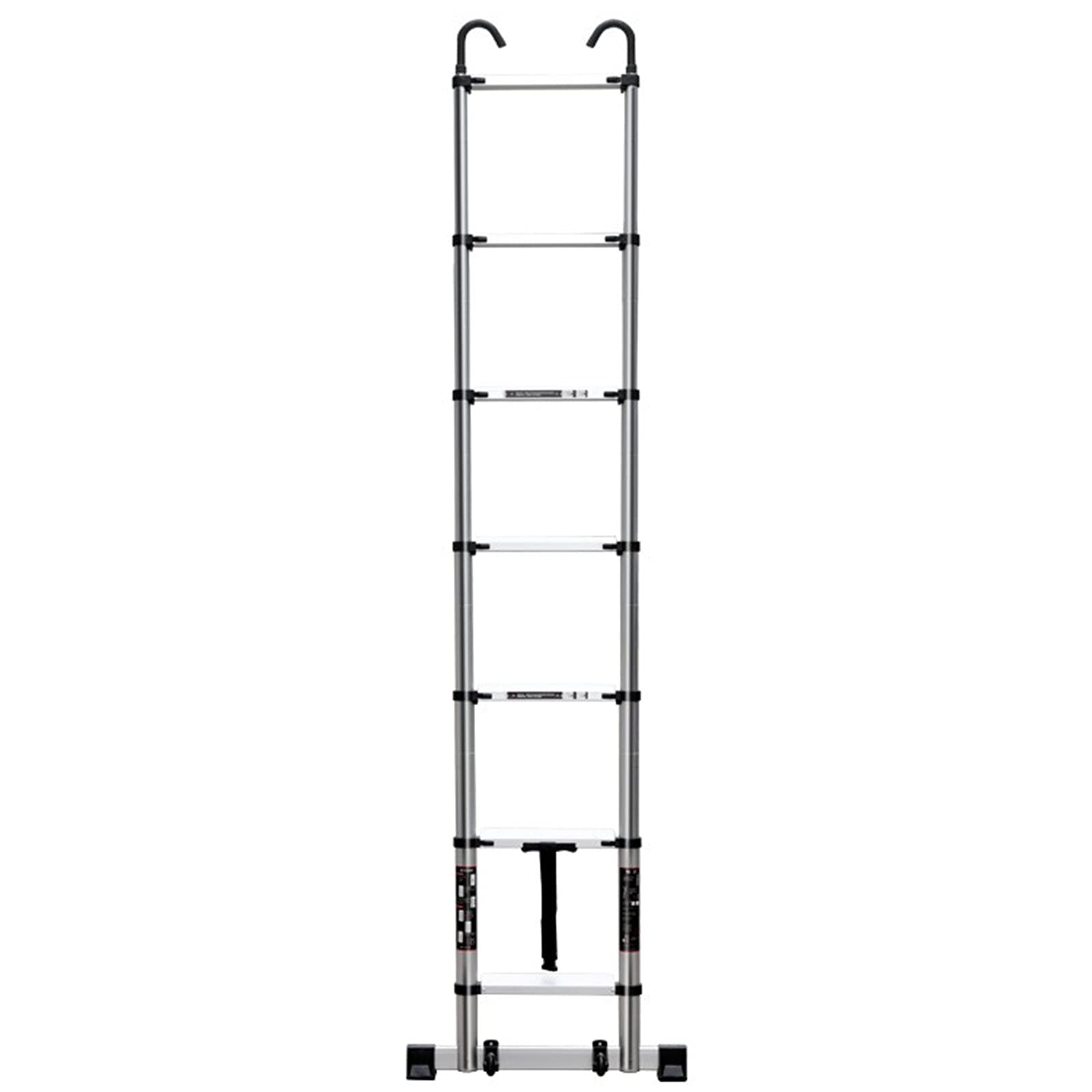 Teleskopleiter für Wohnmobil-Dachzelt 5 m/4 m/3 m/2 m, ausziehbare Teleskopleitern aus Aluminium mit abnehmbarem Haken und Stabilisatorstange, Tragkraft 200 kg (Größe: 5,1 m/16,5 ft) Ambitious