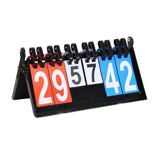 PTILSERY Tabletops Scoreboard Portable Tabletops Scoreboard Flippers Multisports Score Scoreboard Easily Score