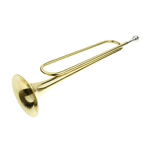 Trompete Messing Durable Messing Jugend Kinder Studenten Mini Marching Bugle Trompete Golden B Schlüssel