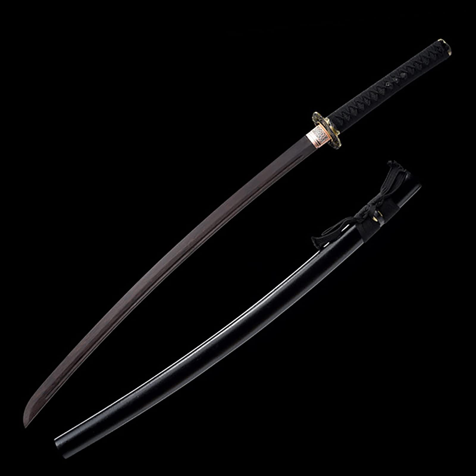 Natürliches Palisander-Katana,handgefertigtes Samurai-Schwert aus Holz mit Scheide,103 cm Bokken für Ausstellung,Cosplay,Sammlung,Kendo-Training