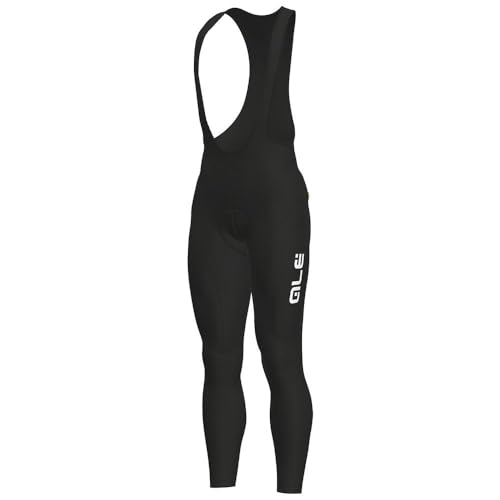 Alé Cycling Solid Winter Bib Tights Herren Black-White Größe XL 2019 Trägerhose