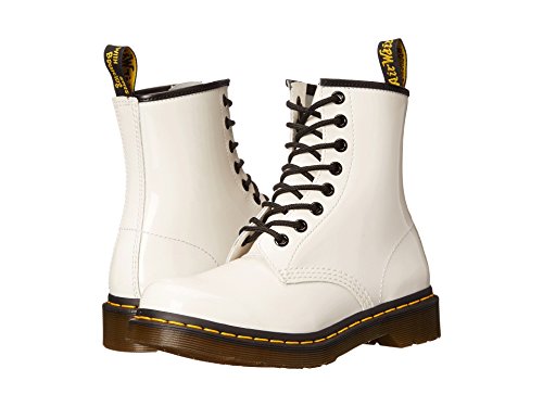 Dr. Martens 1460 Patent WHITE, Damen Combat Boots, WeiÃŸ (White), 36 EU (3 Damen UK)