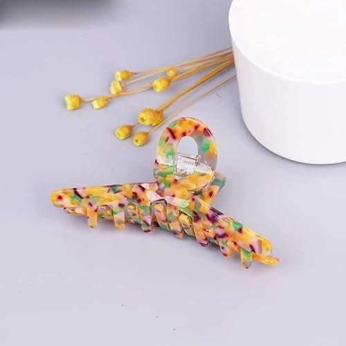 Haarklemmen, Clip-Haarspangen, Krallen-Clips, Haarspangen, Haarspangen for Frauen, Haarspangen for Frauen, große quadratische Leoparden-Haarspange, Haarklammer, Haar-Accessoires, Krabben-Haarnadel (1